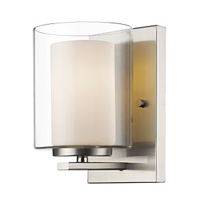 Z-Lite Willow 1-Light Wall Sconce In Brushed Nickel