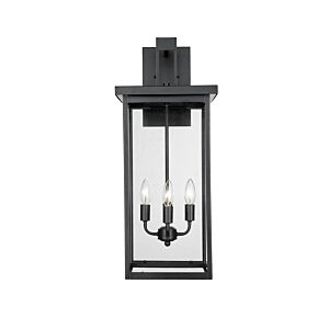 Barkeley 4-Light Outdoor Wall Sconce in Powder Coated Black