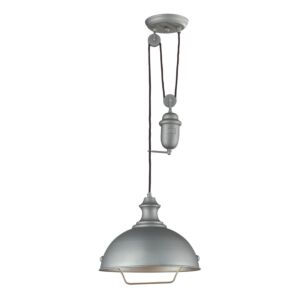 Farmhouse 1-Light Pendant in Aged Pewter