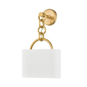 Kansa 1-Light Wall Sconce in Vintage Brass