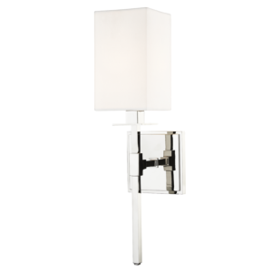 Hudson Valley Taunton 17 Inch Wall Sconce in Polished Nickel