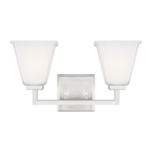 Ellis Harper 2-Light Bathroom Vanity Light in Brushed Nickel
