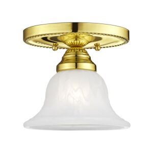 Edgemont 1-Light Ceiling Mount in Polished Brass