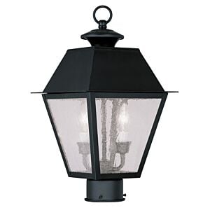 Mansfield 2-Light Outdoor Post Lantern in Black