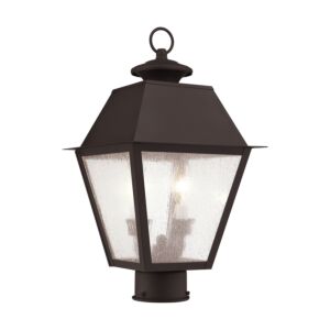 Mansfield 2-Light Outdoor Post Lantern in Bronze
