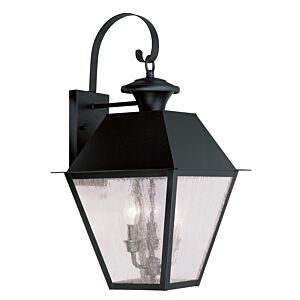 Mansfield 3-Light Outdoor Wall Lantern in Black