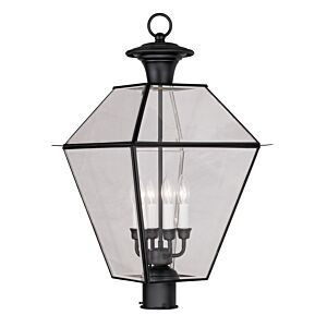 Westover 4-Light Outdoor Post Lantern in Black