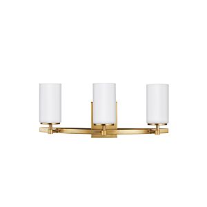 Alturas 3-Light Bathroom Vanity Light in Satin Brass