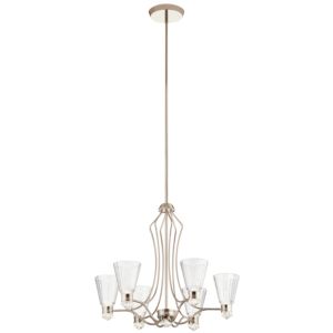  KayvaTraditional Chandelier in Polished Nickel