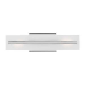Dex 2-Light LED Bathroom Vanity Light in Chrome