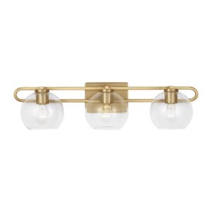 Codyn 3-Light Bathroom Vanity Light in Satin Brass