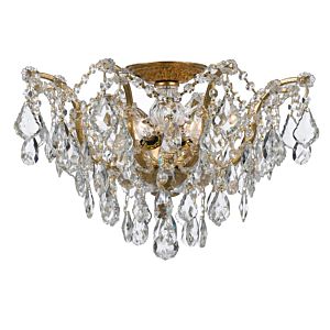 Crystorama Filmore 5 Light 19 Inch Ceiling Light in Antique Gold with Clear Swarovski Strass Crystals