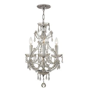 Crystorama Maria Theresa 4 Light 21 Inch Mini Chandelier in Polished Chrome with Clear Spectra Crystals