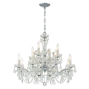 Maria Theresa 12-Light Chandelier in Polished Chrome