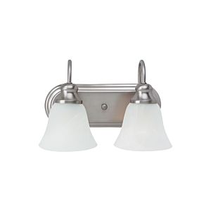 Generation Lighting Windgate 2-Light 13" Bathroom Vanity Light in Brushed Nickel