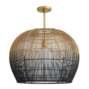 Swami 1-Light Pendant in Natural and Black Ombre