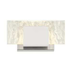 Kasha 1-Light LED Bathroom Vanity Light in Chrome And Nickel