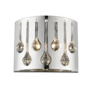 Z-Lite Oberon 2-Light Wall Sconce In Chrome 