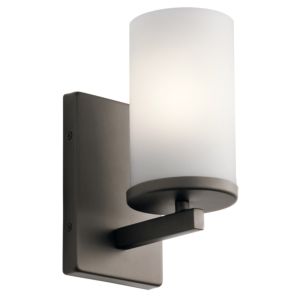 Crosby Satin Etched Cased Opal Wall Sconce