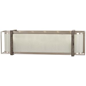 Minka Lavery Tyson's Gate 5 Light 24 Inch Bathroom Vanity Light in Brushed Nickel with Shale Wood