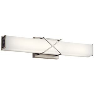 Trinsic 2-Light LED Linear Bathroom Vanity Light in Brushed Nickel