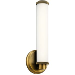 Kichler Indeco 14.5 Inch Wall Sconce in Natural Brass