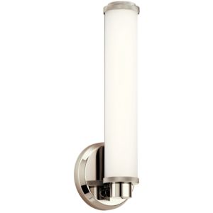 Kichler Indeco 14.5 Inch Wall Sconce in Polished Nickel