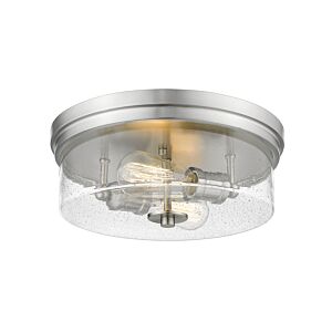 Z-Lite Bohin 2-Light Flush Mount Ceiling Light In Brushed Nickel 