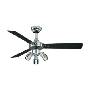 Cyrus 3-Light 42" Hanging Ceiling Fan in Chrome