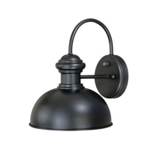 Franklin 1-Light Outdoor Wall Mount in Oil Burnished Bronze and Light Gold