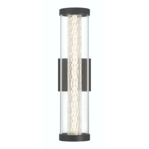 Savron 1-Light LED Outdoor Wall Sconce in Black