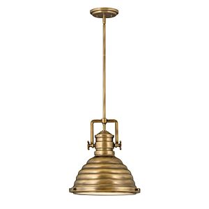 Hinkley Keating 1-Light Pendant In Heritage Brass