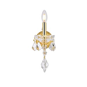 Maria Theresa 1-Light Wall Sconce in Gold