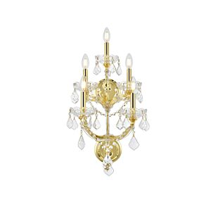 Maria Theresa 5-Light Wall Sconce in Gold