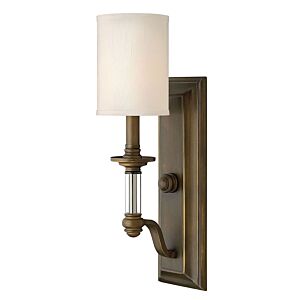 Hinkley Sussex 1-Light Wall Sconce In English Bronze