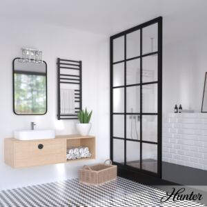 Hunter Astwood 2-Light Bathroom Vanity Light in Brushed Nickel