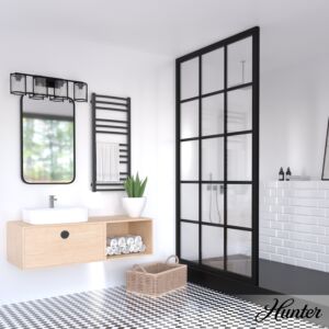 Hunter Astwood 4-Light Bathroom Vanity Light in Matte Black