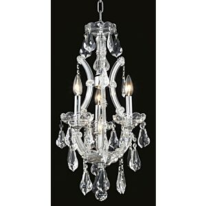 Maria Theresa 4-Light Chandelier in Chrome
