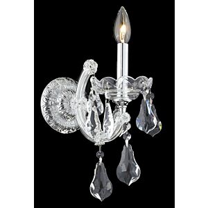 Maria Theresa 1-Light Wall Sconce in Chrome