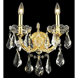Maria Theresa 2-Light Wall Sconce in Gold