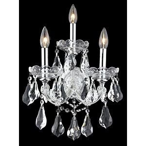 Maria Theresa 3-Light Wall Sconce in Chrome