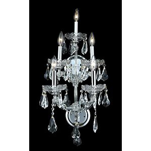 Maria Theresa 5-Light Wall Sconce in Chrome