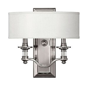 Hinkley Sussex 2-Light Wall Sconce In Brushed Nickel