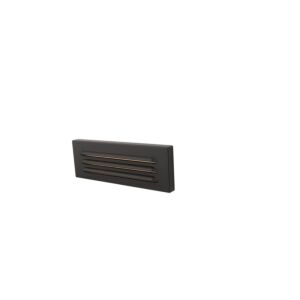 4901 1-Light LED Step and Wall Light in Black with Aluminum