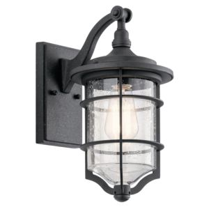 Kichler Royal Marine 13.25 Inch Outdoor Wall Sconce in Distressed Black