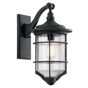 Kichler Royal Marine 18.25 Inch Outdoor Wall Sconce in Distressed Black