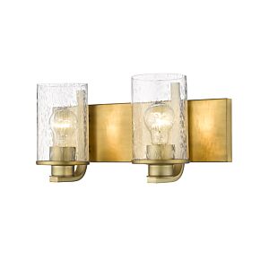 Z-Lite Beckett 2-Light Bathroom Vanity Light In Olde Brass
