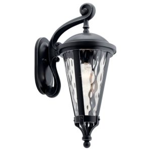 Kichler Cresleigh 22 Inch Outdoor Light in Black with Silver Highlights