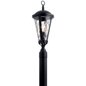 Kichler Cresleigh 24 Inch Outdoor Light in Black with Silver Highlights