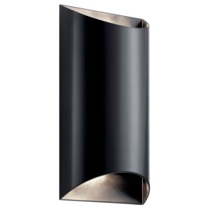 Wesley 2-Light LED Outdoor Wall Mount in Black